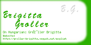 brigitta groller business card